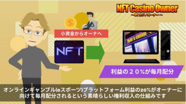 NFTカジノオーナー　権利収入の仕組み